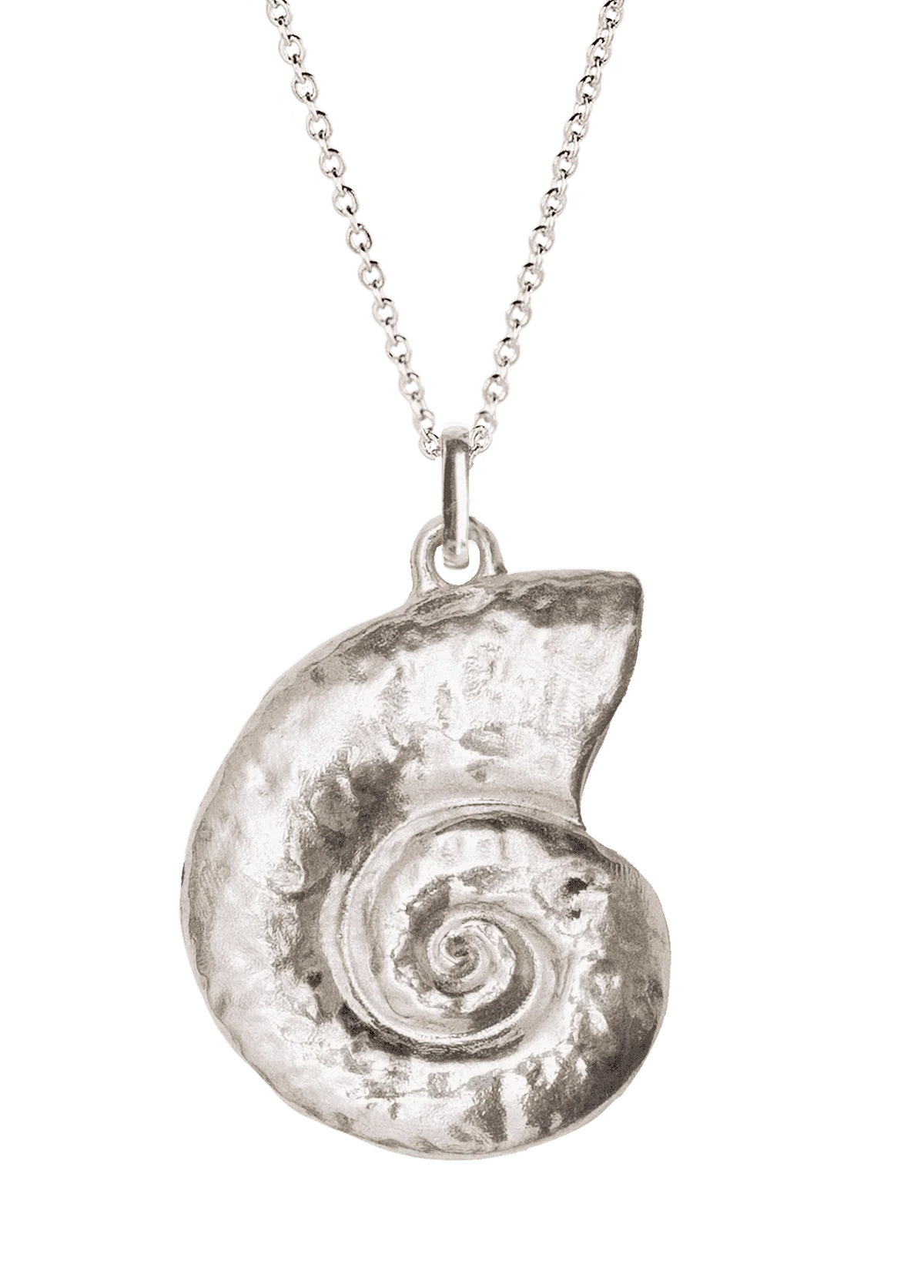 Silver Conch Necklace