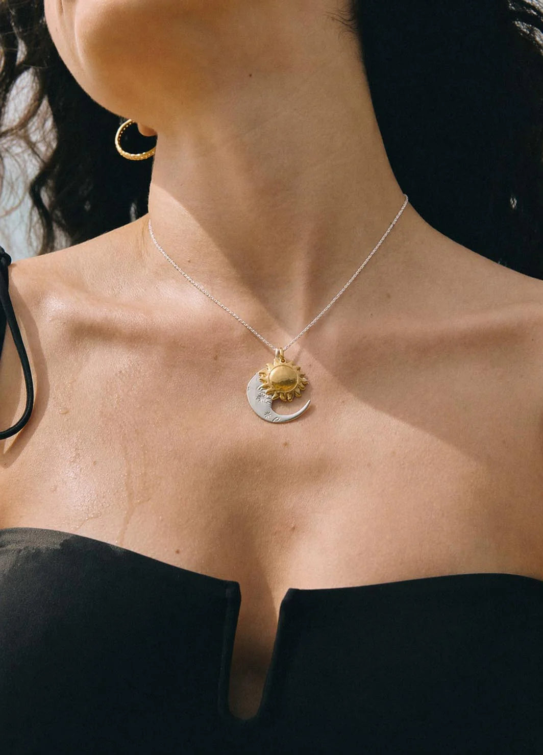Collar Luna Plata