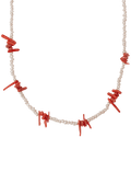 Coral Lolita Pearls Necklace
