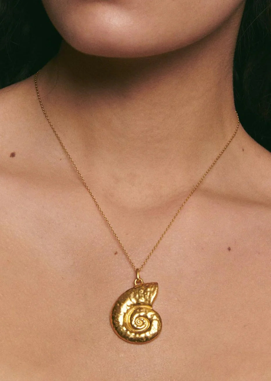 Gold Conch Necklace