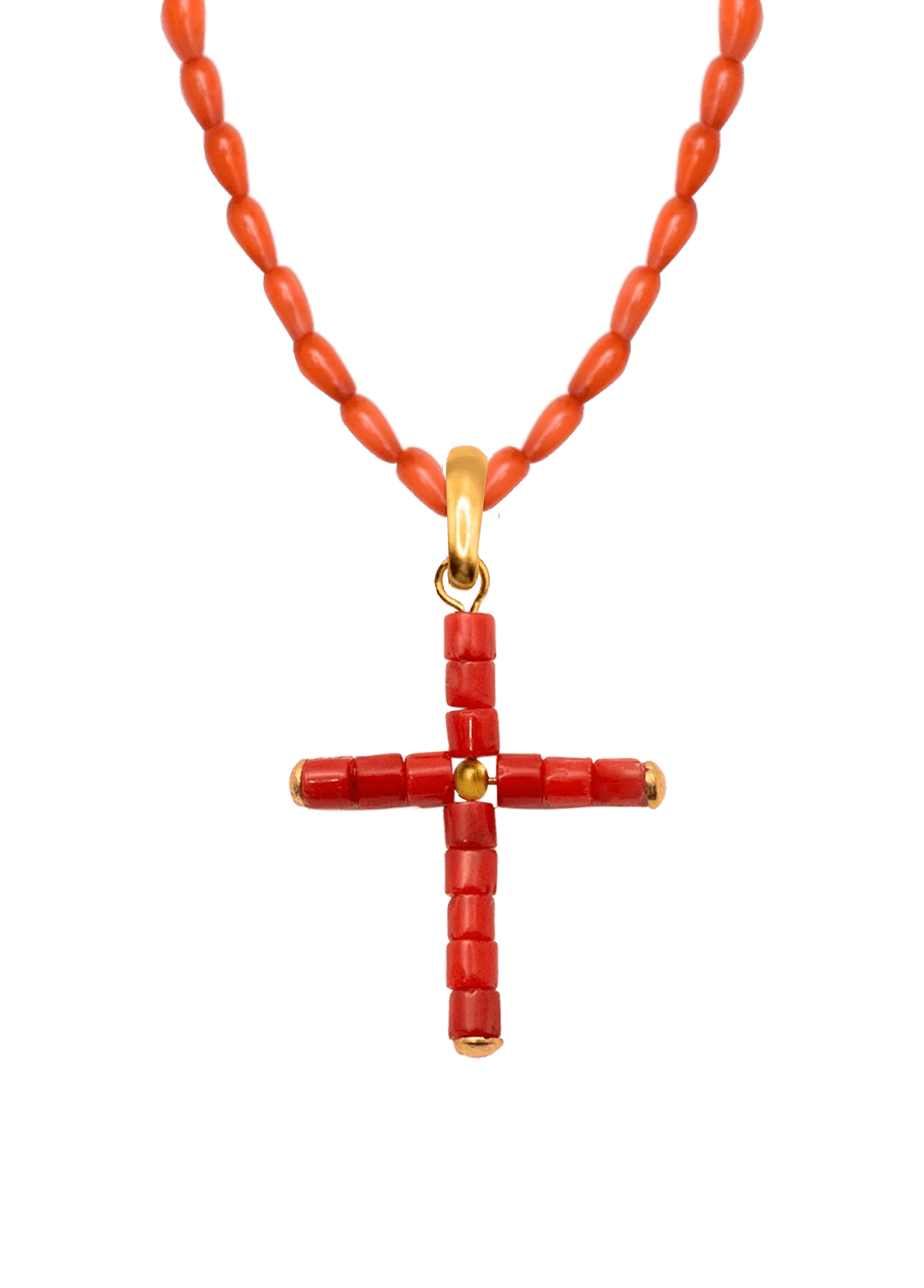 Cruz Coral Choker