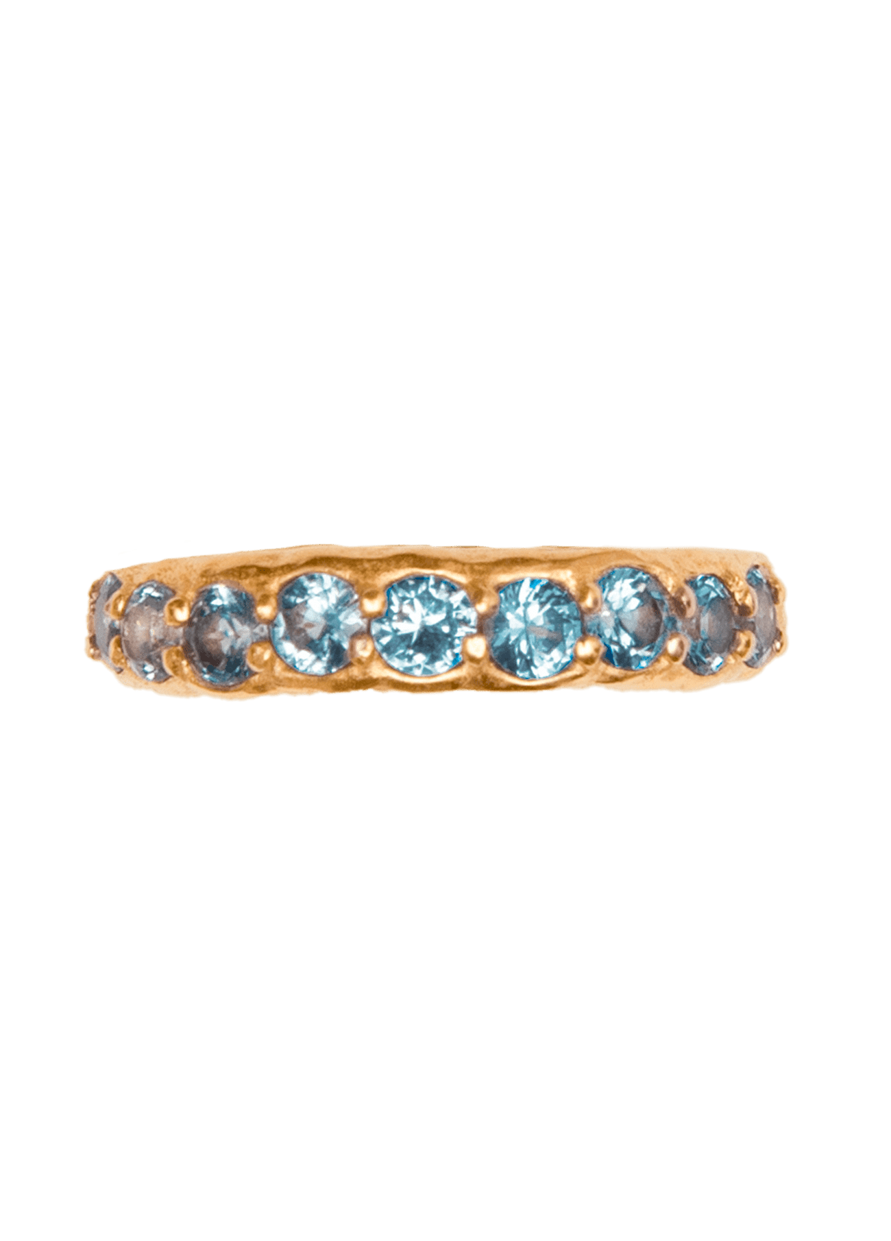 Anillo Dolores Blue Oro Macizo