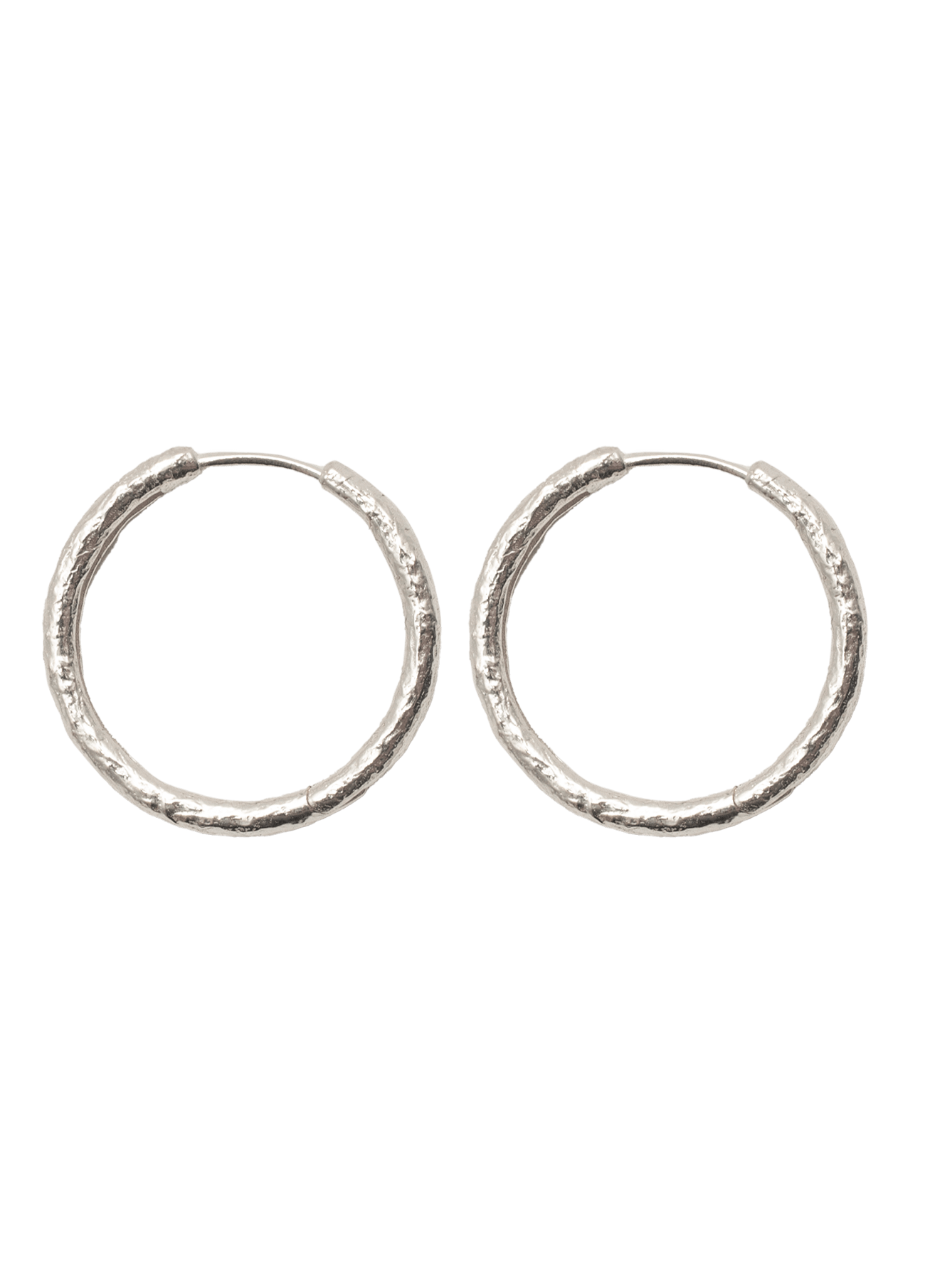 Flamenco Silver Hoops L