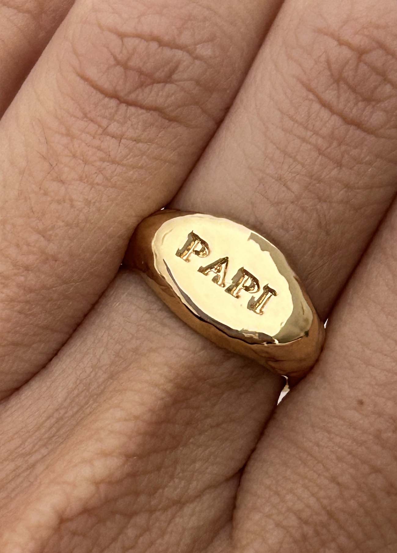 Papi Gold Signet Ring