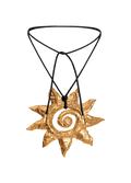 Icaro Gold Leather Cord