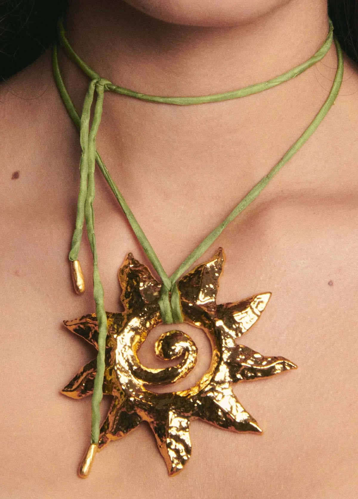 Icarus Green Necklace