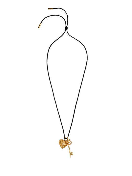 Collar de piel La Llave y El Secreto