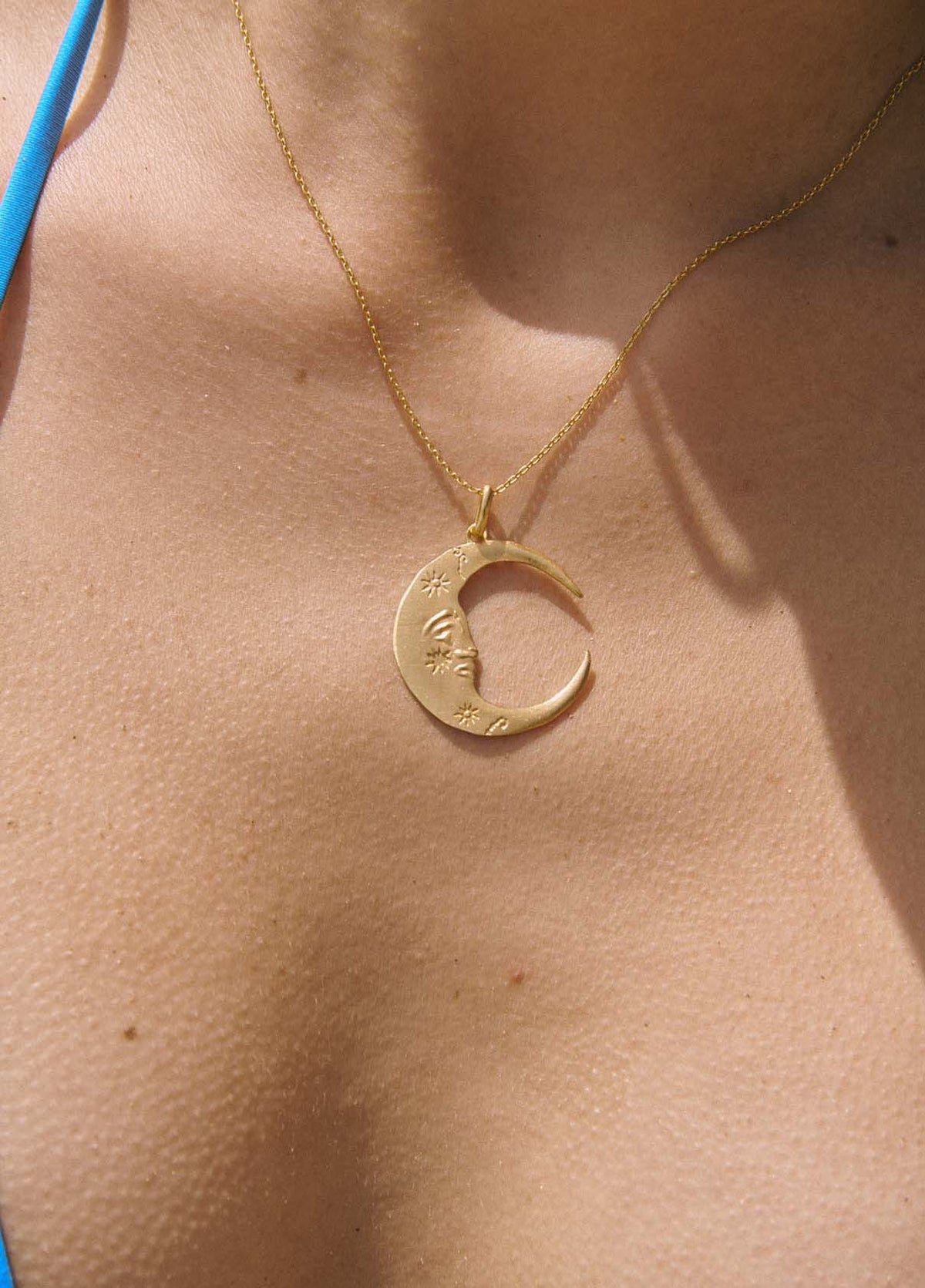 Colgante Luna Oro