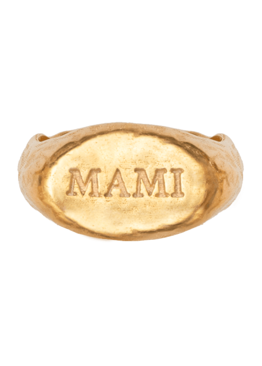 Anillo Sello Mami Oro