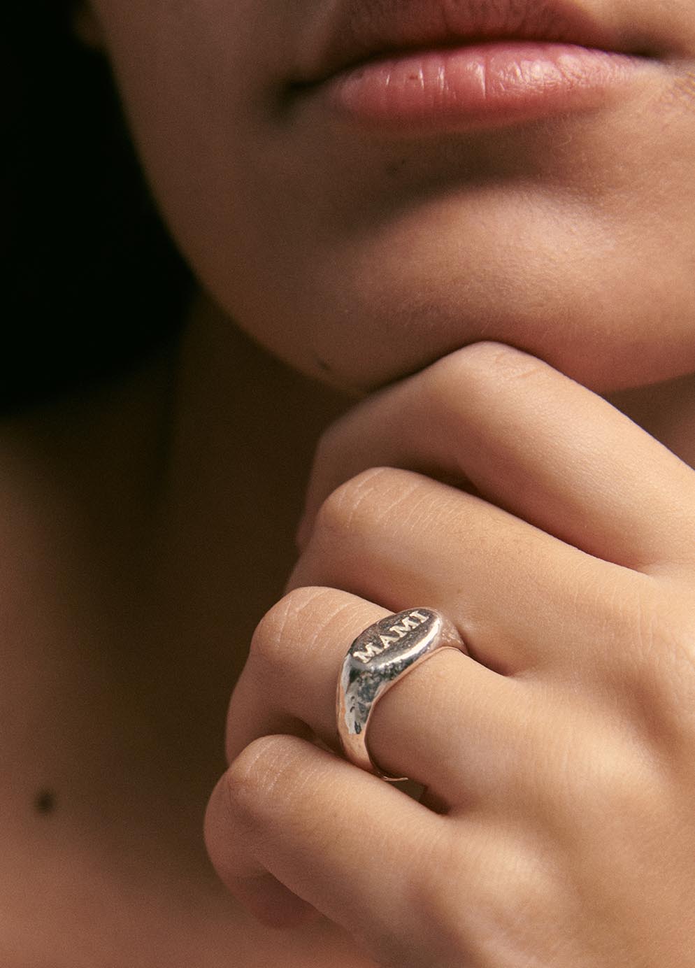 Mami Silver Signet Ring