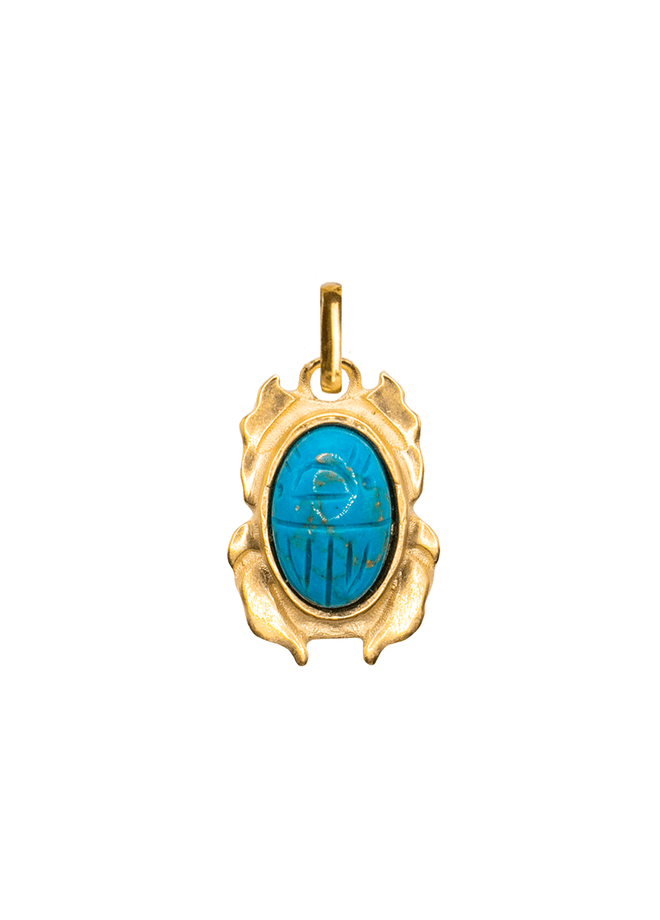 Nefer charm with turquoise stone