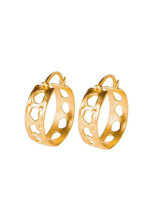Olimpia Hoop Earrings Solid Gold