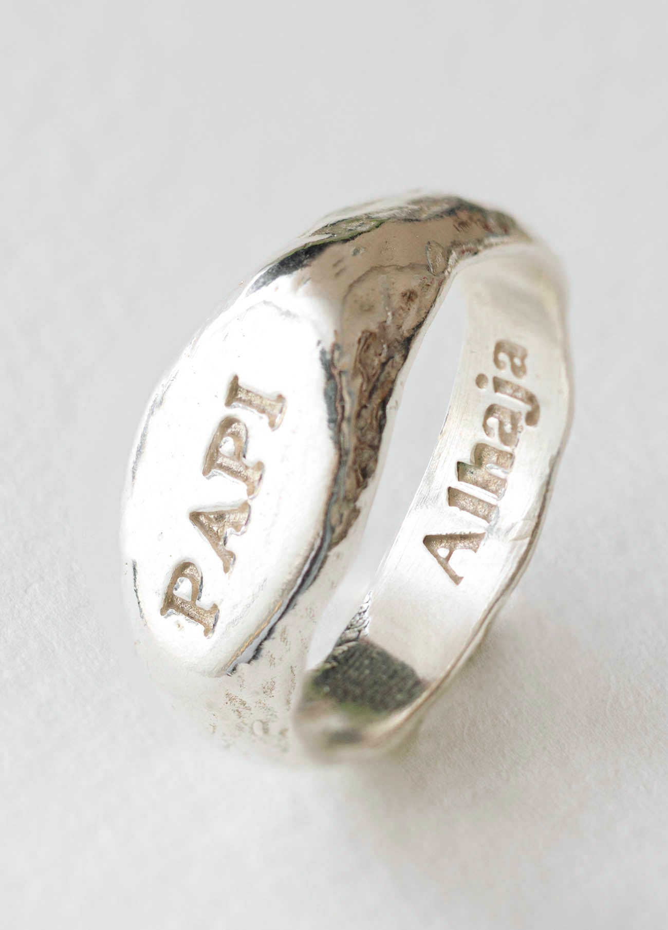 Papi Silver Signet Ring – Alhaja Cult Store