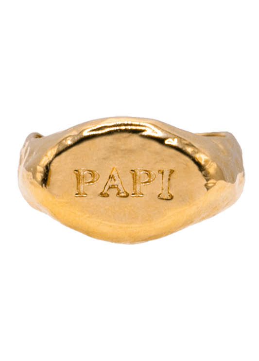 Papi Signet Ring Solid Gold