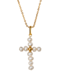 Pearly Cross Necklace