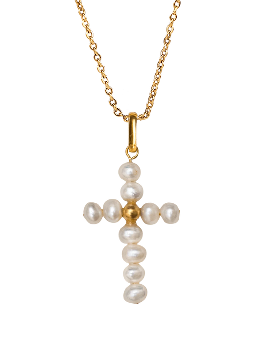 Collar Pearly Cross