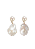 Josefina Pearl Earrings Solid Gold