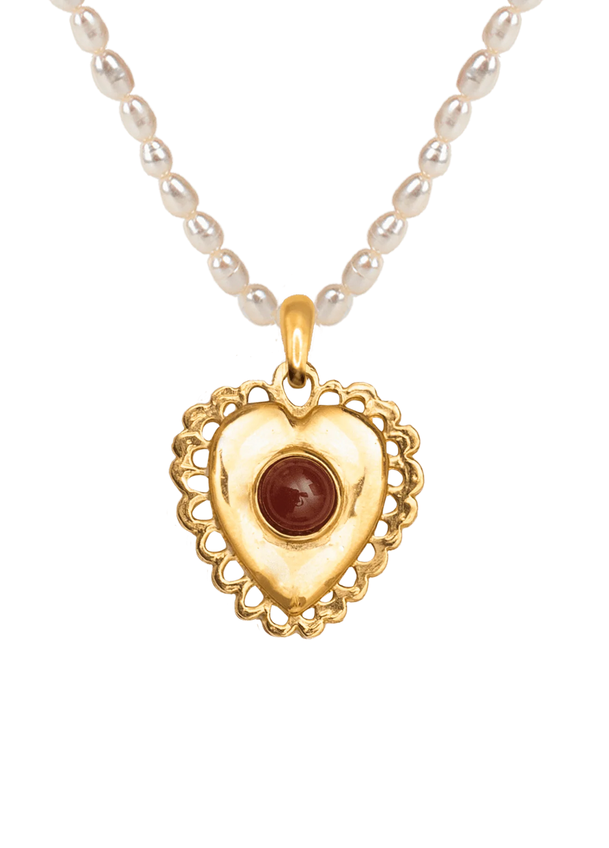 Corazon Lolita Pearls Necklace