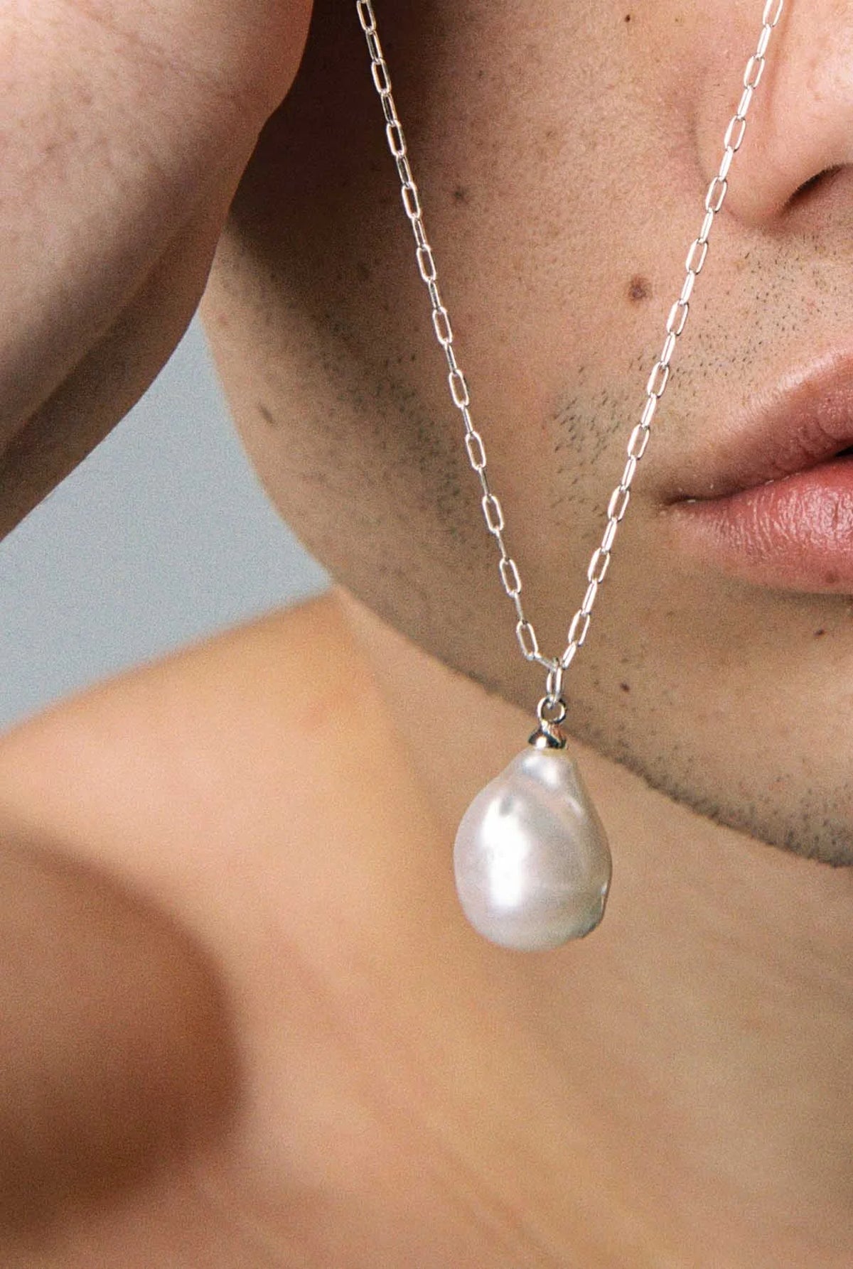 Precious Pearl Silver Necklace