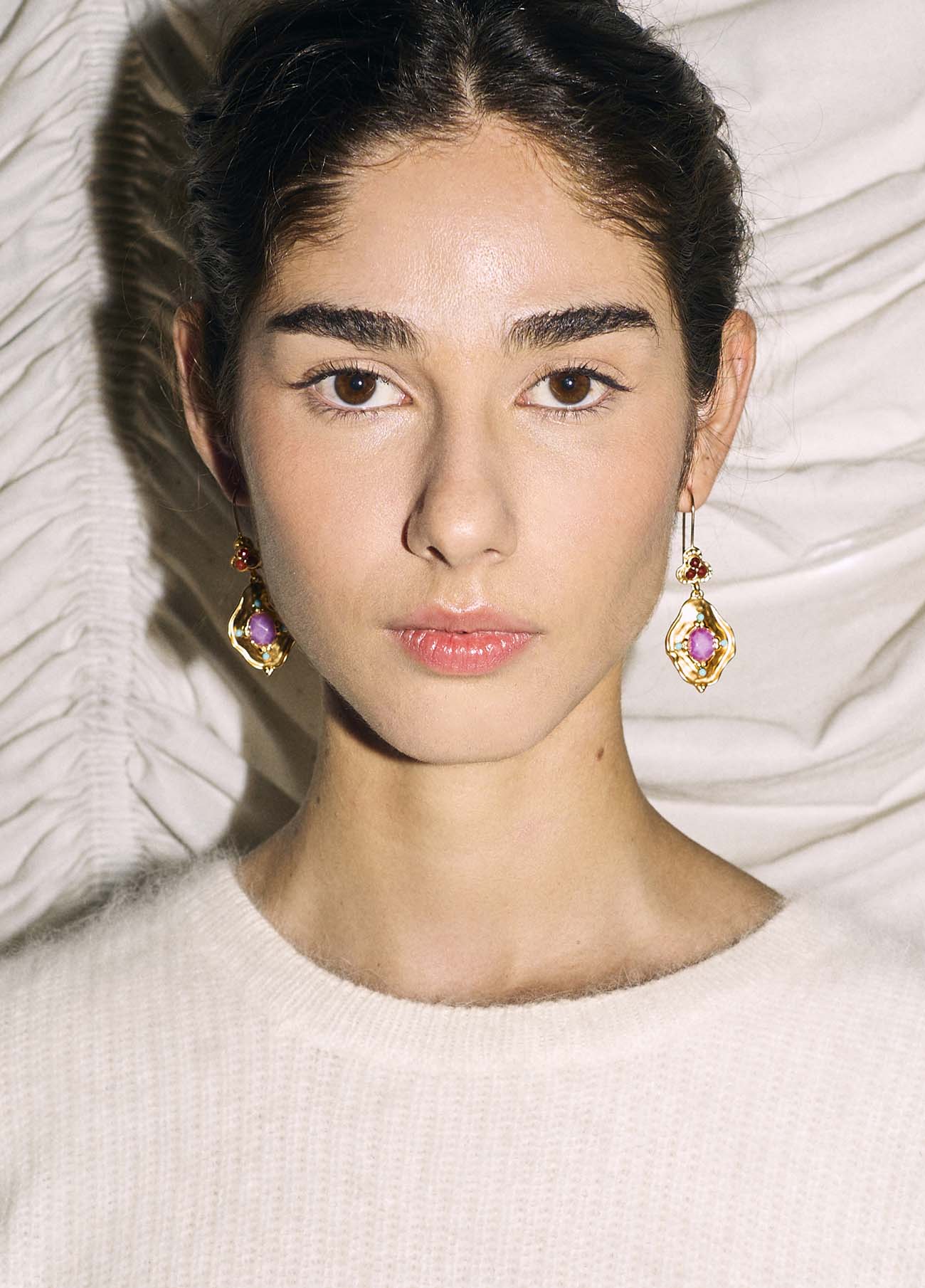 Pendientes Pitiusa Lila