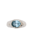 Anillo Positano Aqua Plata