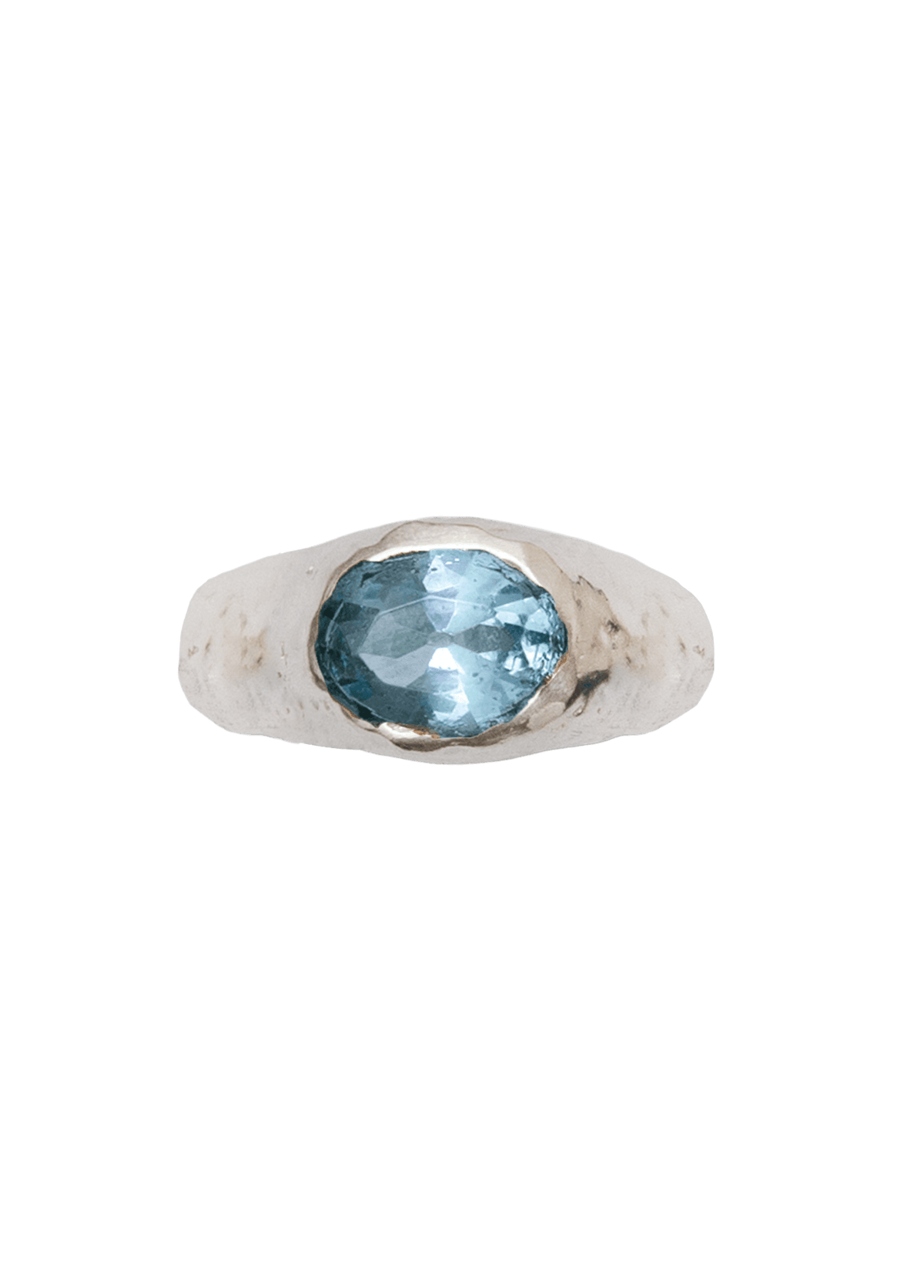 Anillo Positano Aqua Plata