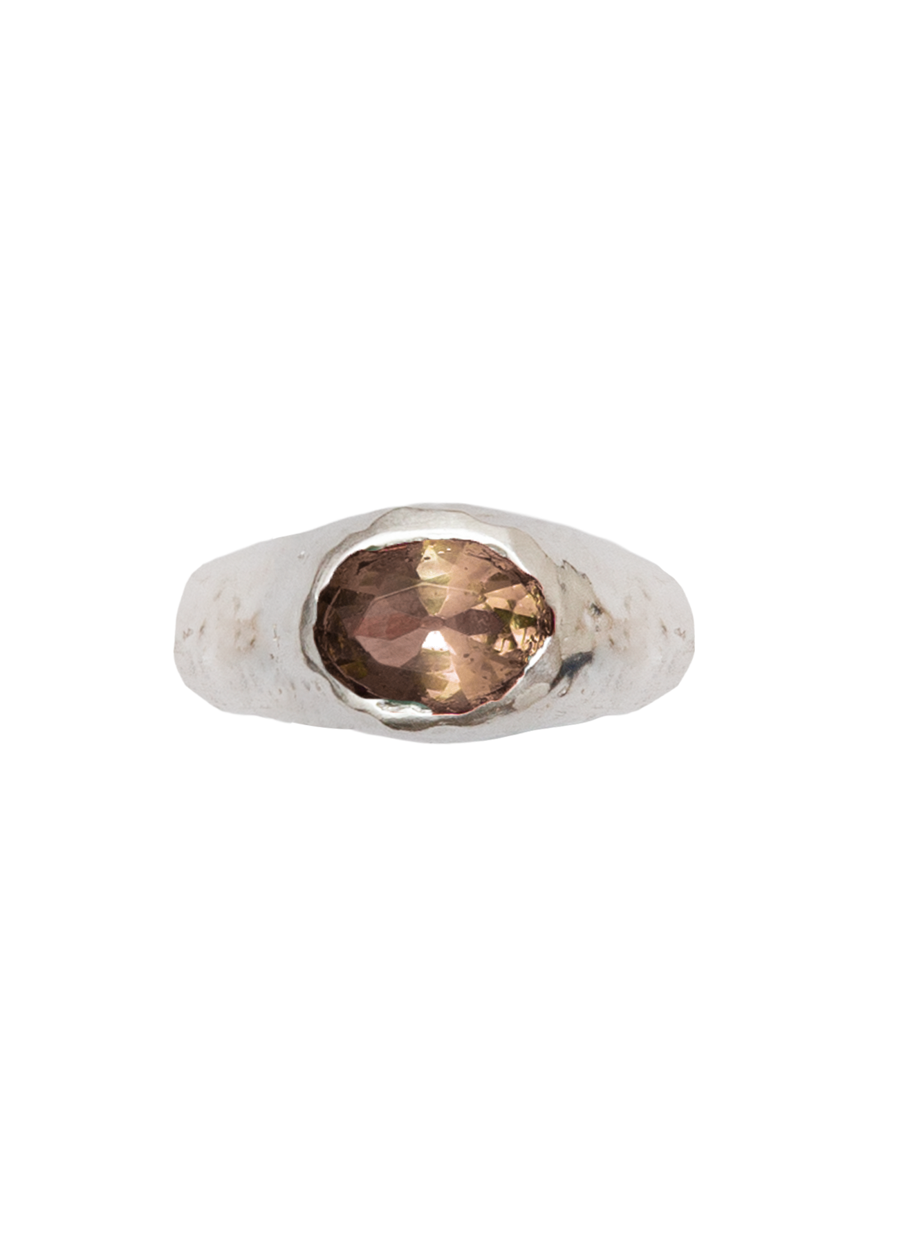 Anillo Positano Caramelo Plata