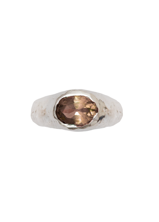 Anillo Positano Caramelo Plata