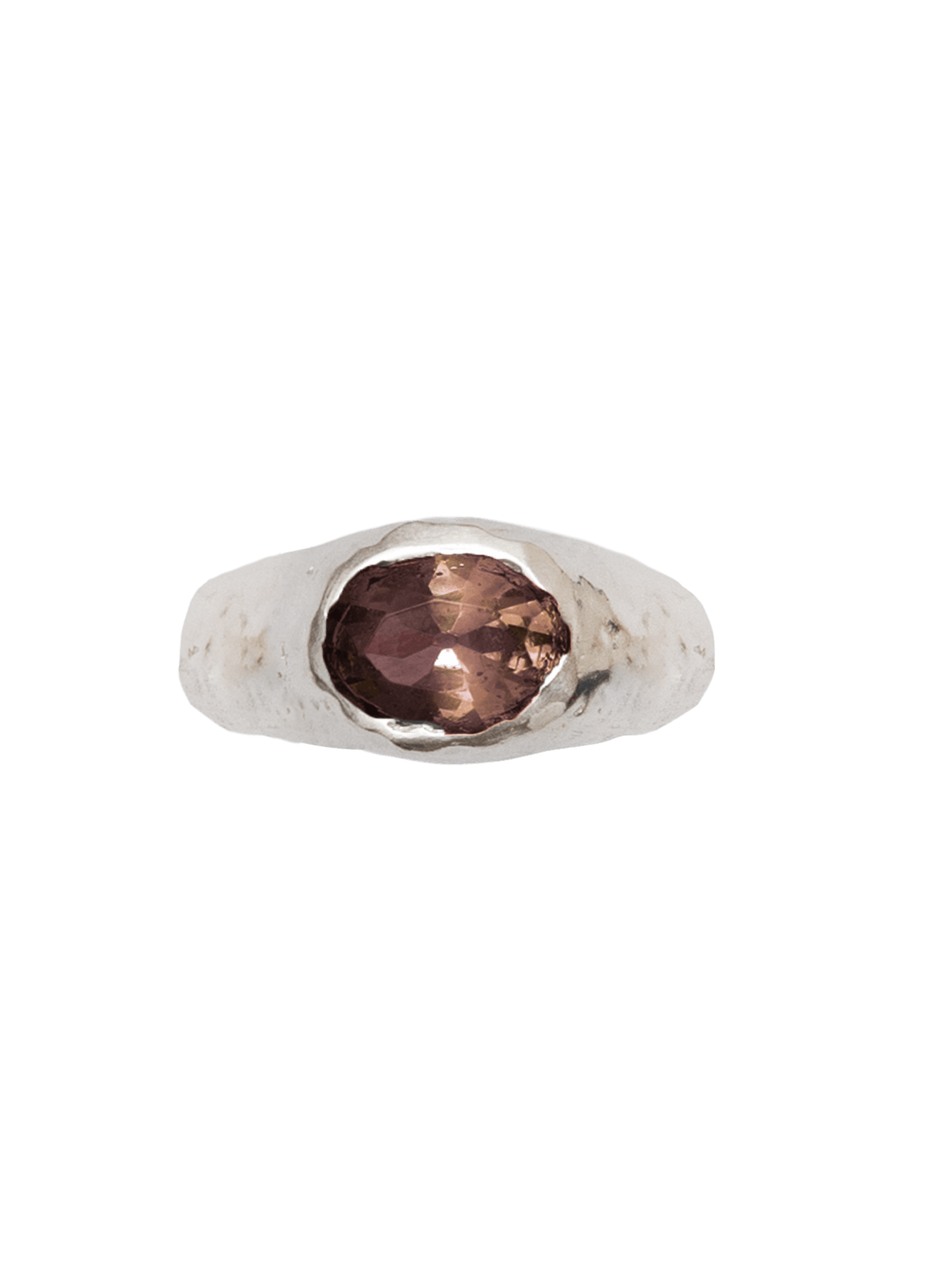 Anillo Positano Caramelo Plata