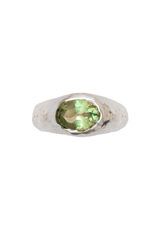 Anillo Positano Pistachio Plata