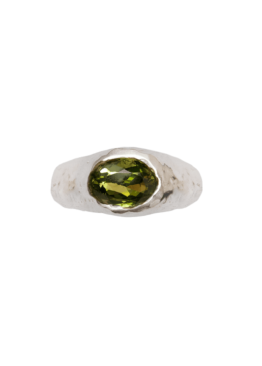 Anillo Positano Pistachio Plata