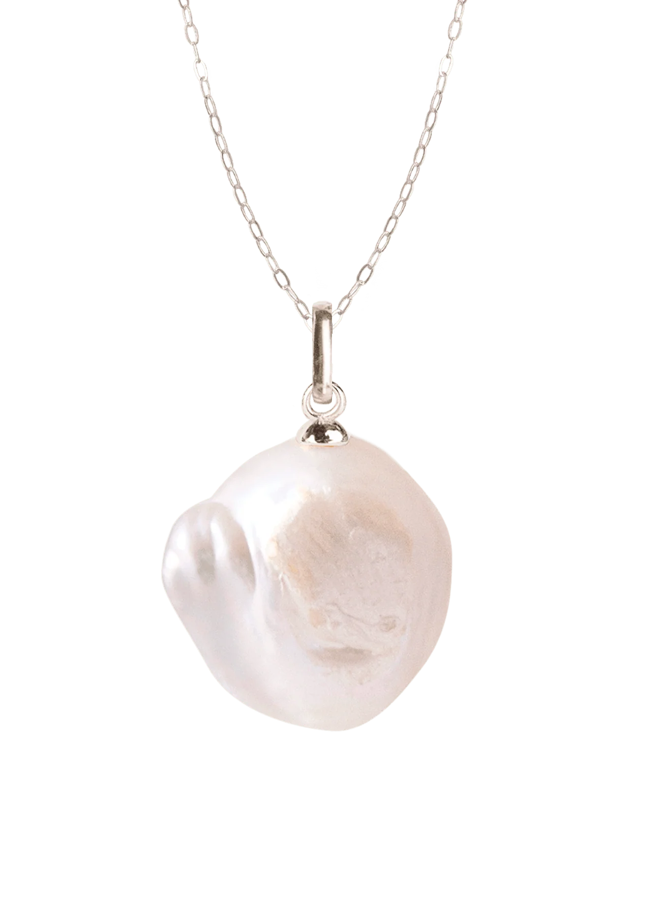 Collar Perla Preciosa con cadena Mare plata