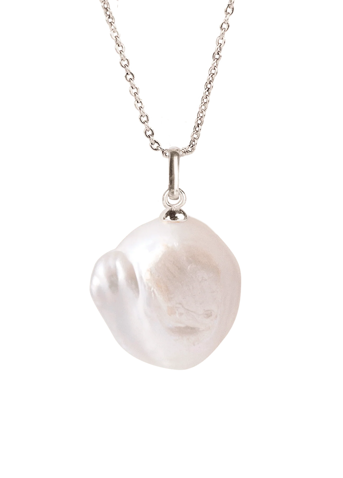 Precious Pearl Silver Necklace