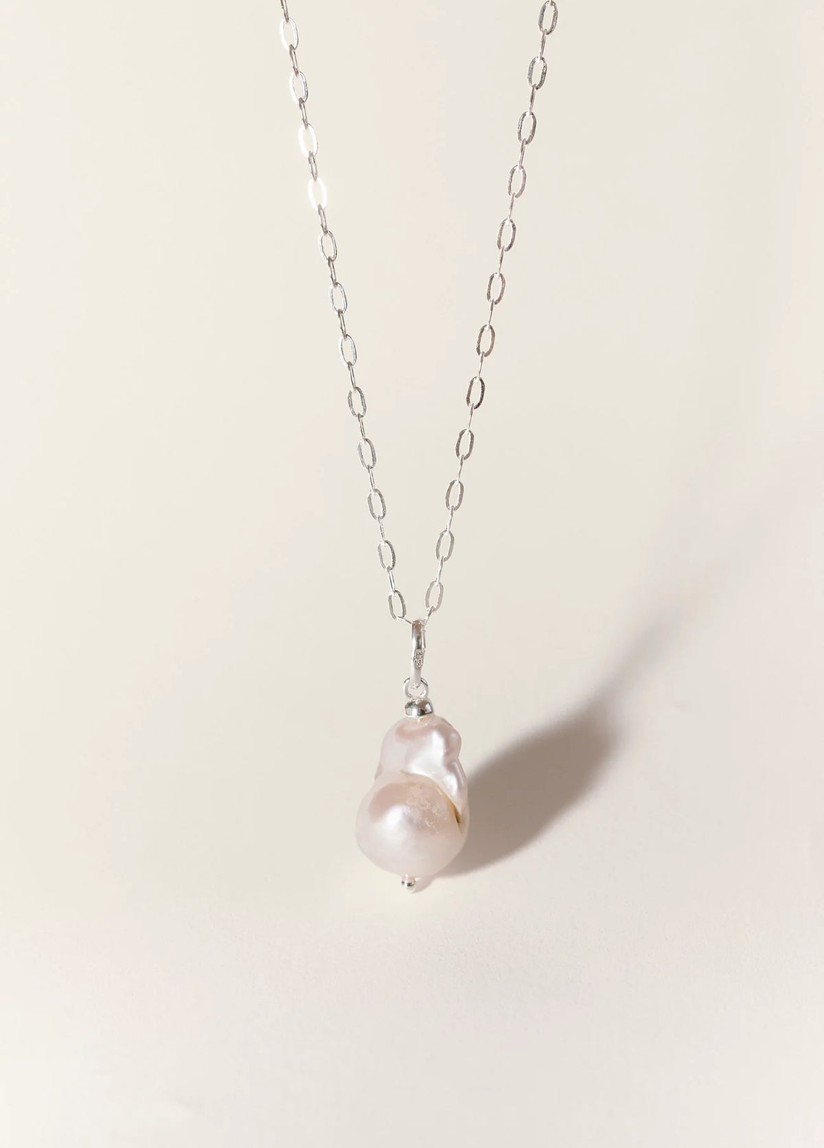 Precious Pearl Silver Necklace