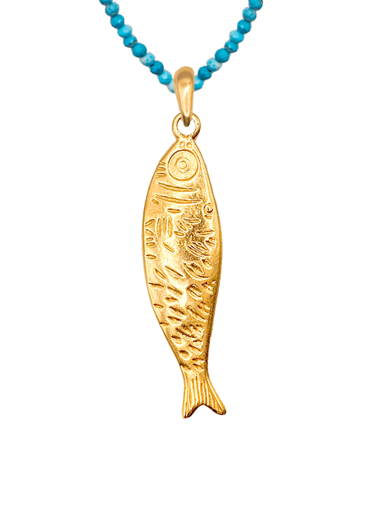 Collar Sardina Turquesa
