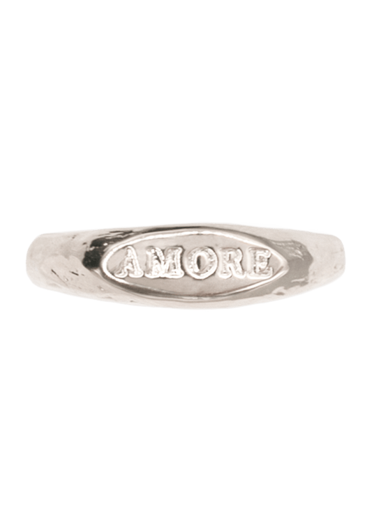Silver Amore Signet Ring