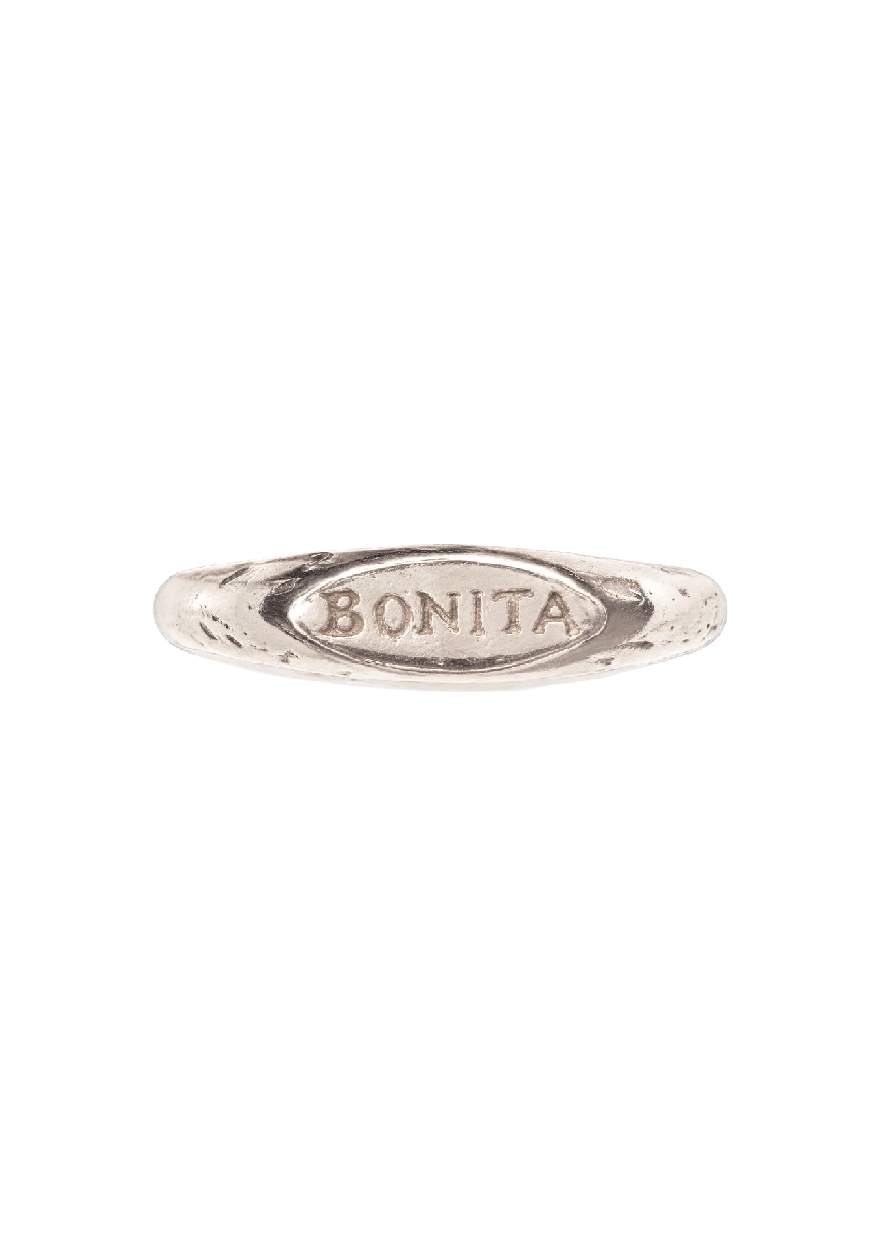 Mini Bonita Silver Signet Ring