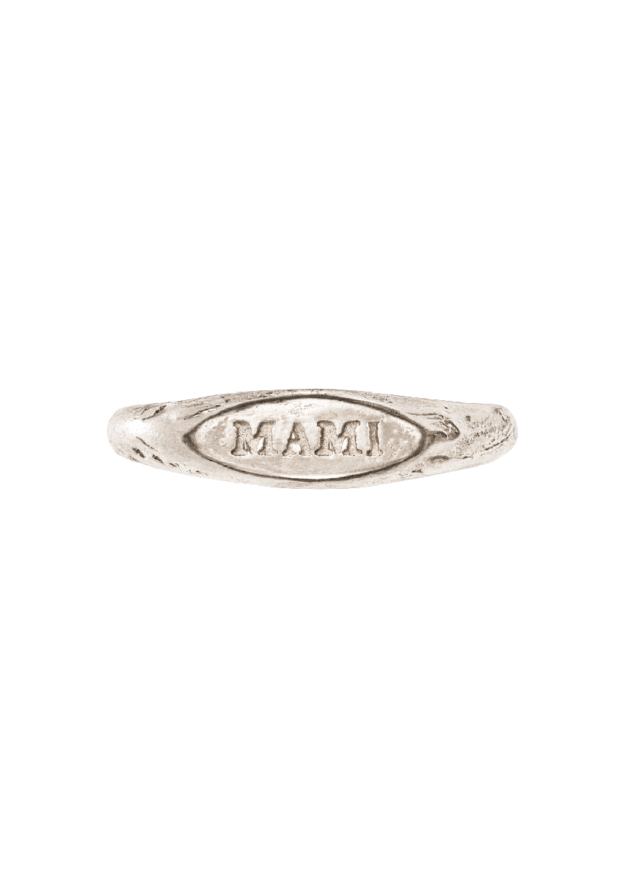 Mini Mami Silver Signet Ring