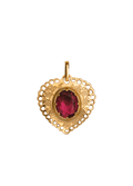 Sacro Cuore Solid Gold Charm