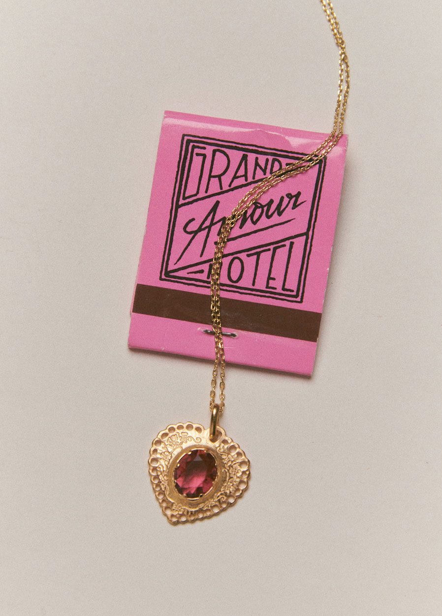 Sacro Cuore Solid Gold Charm