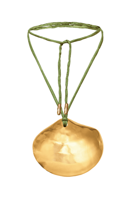 Salitre Green Gold Silk Necklace