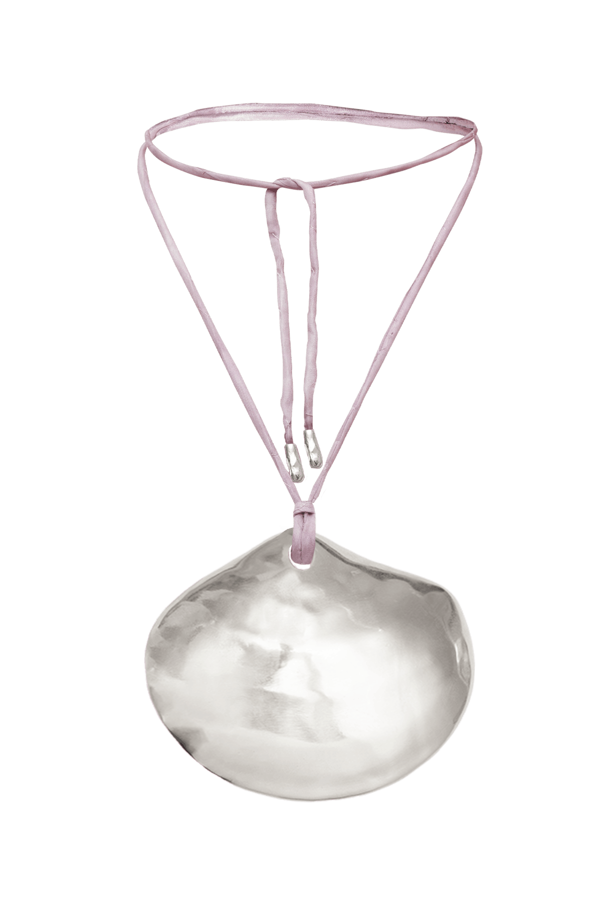 Collar Seda Lila Salitre Plata