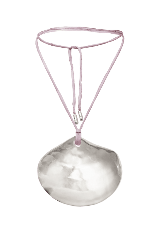 Collar Seda Lila Salitre Plata