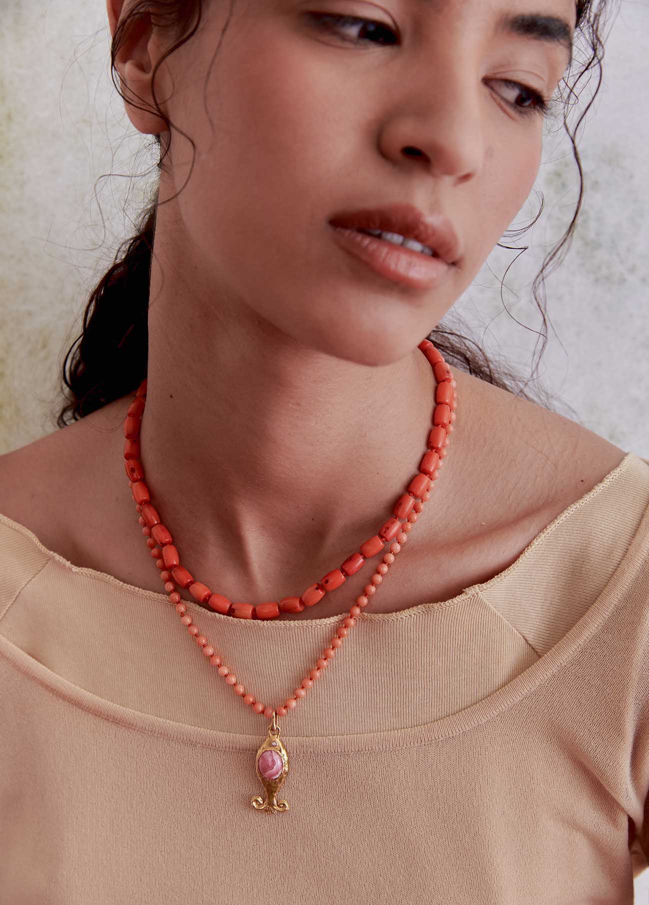 Collar Salmonete Coralina