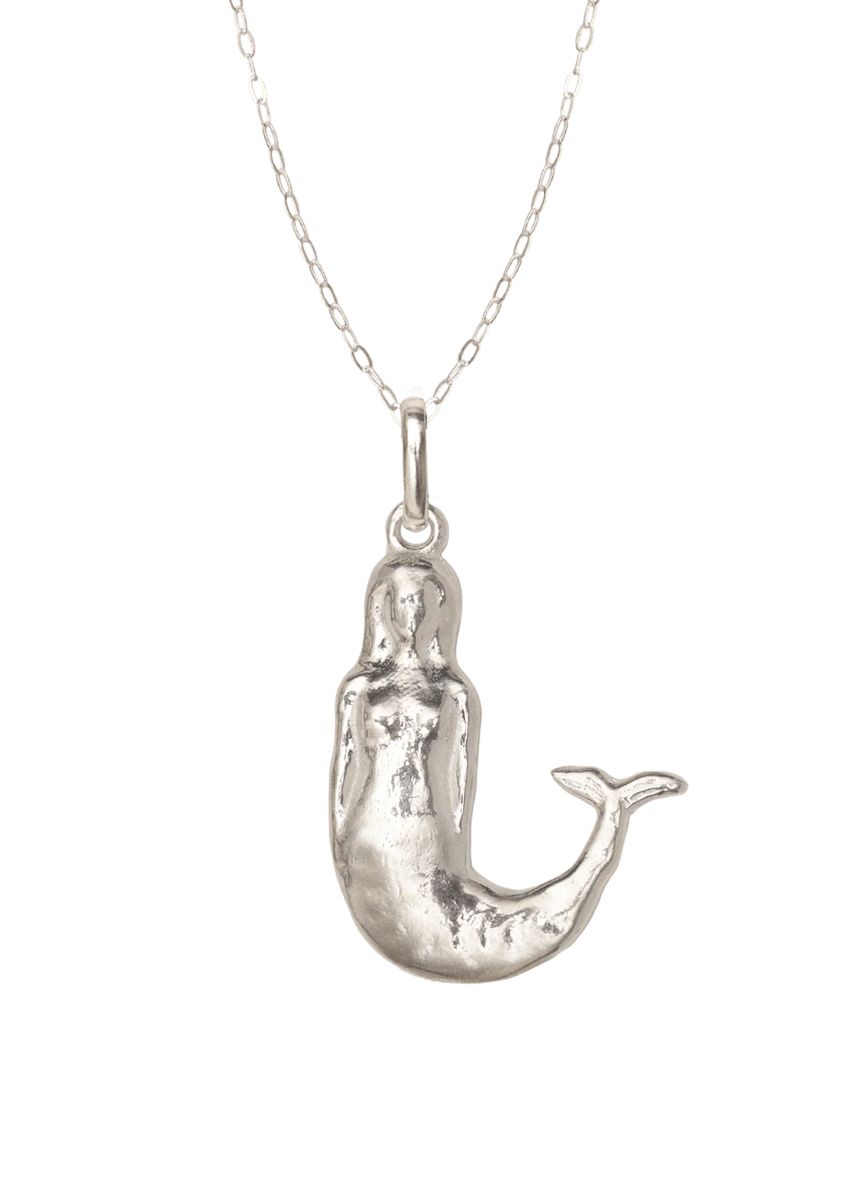 Mermaid with Mare Silver Chain Necklace