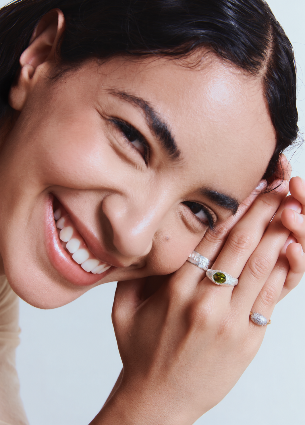 Glaciar Solid Gold Ring