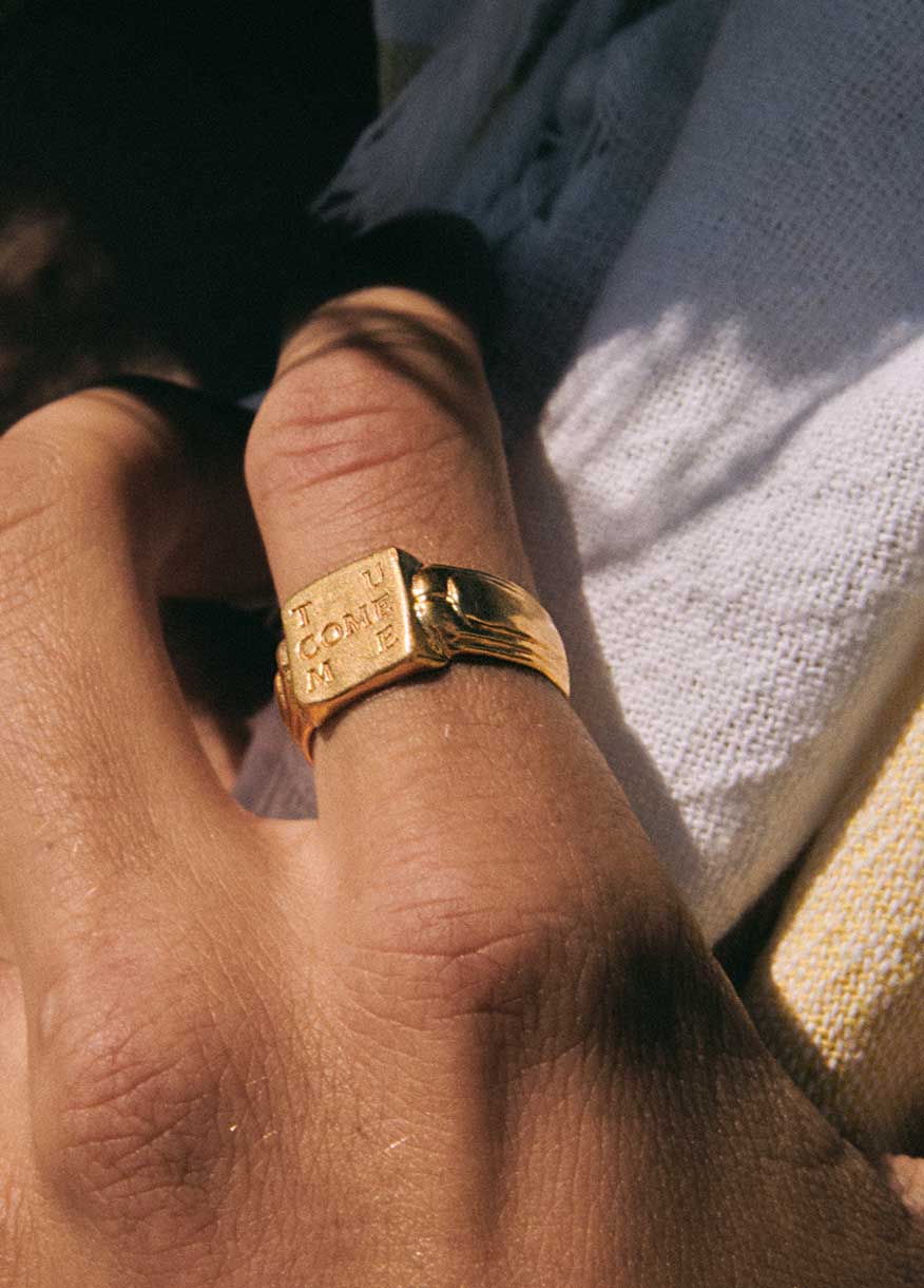Tu Come Me Gold Ring