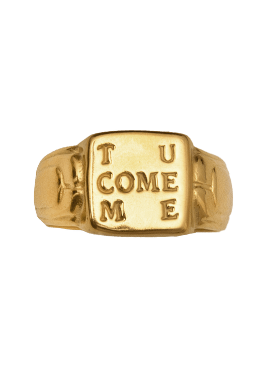 Tu Come Me Gold Ring