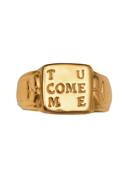 Tu Come Me Gold Ring