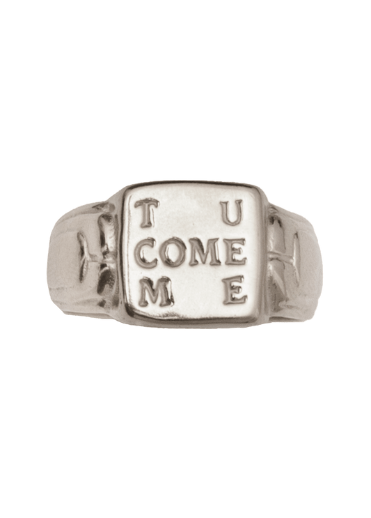 Tu Come Me Silver Ring